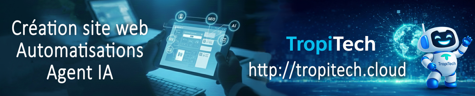 Tropitech Robot Logo